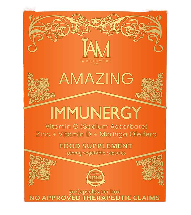 Amazing Immunergy with Vitamin C, Zinc, Vitamin D & Moringa Oleifera (50 Capsules)