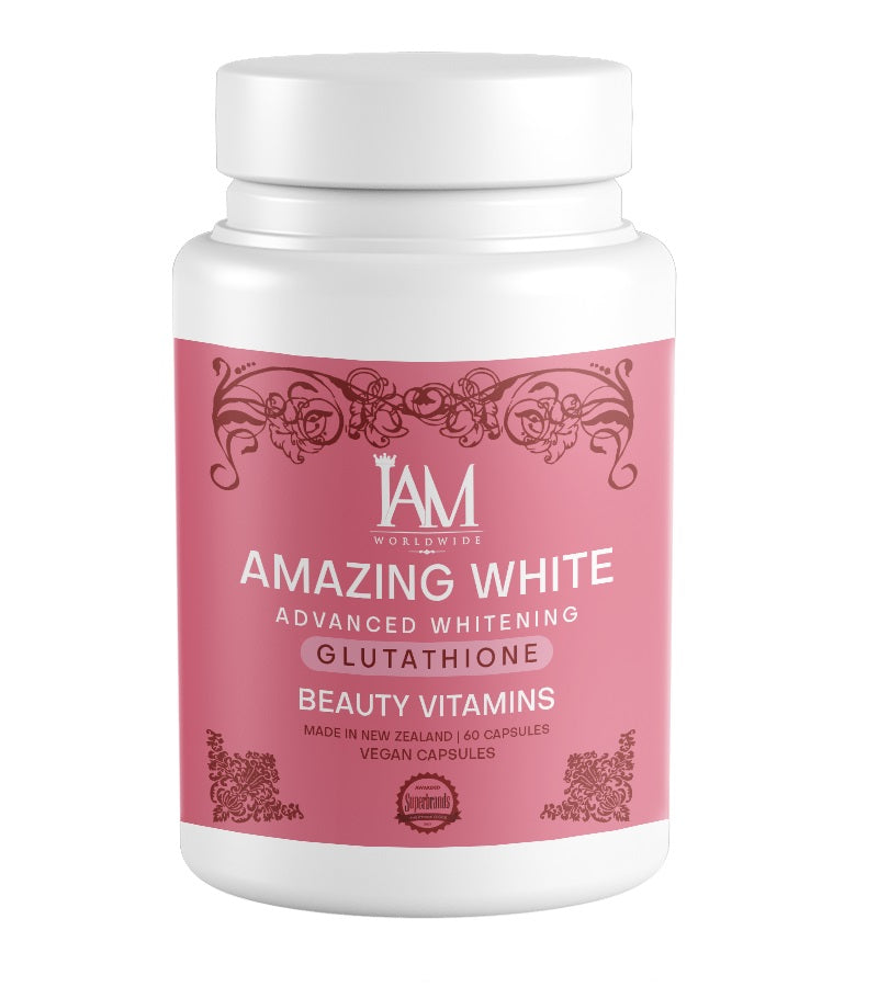 Amazing White – Glutathione + Beauty Vitamins for Whitening | 60 Capsules