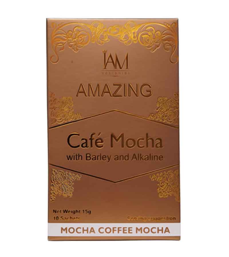 Amazing Café Mocha with Barley and Alkaline – Healthy Mocha Coffee Drink (10 Sachets)