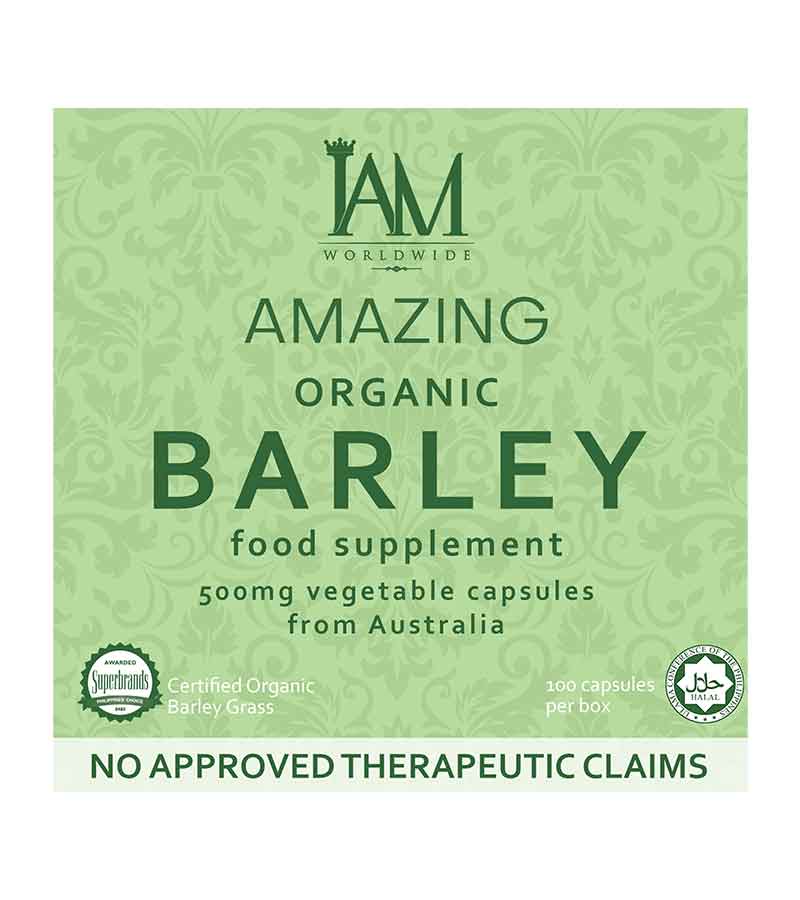 Amazing Pure Organic Barley Capsule (100 Capsules) supplement for holistic wellness